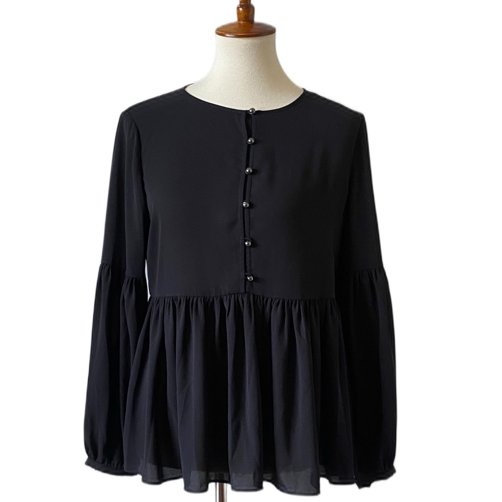 Banana republic x Olivia Palermo black blouse